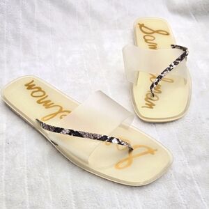 Sam Edelman Thong Slide‎ Sandals Women's Sz 10M Strappy Beach Summer Vacation